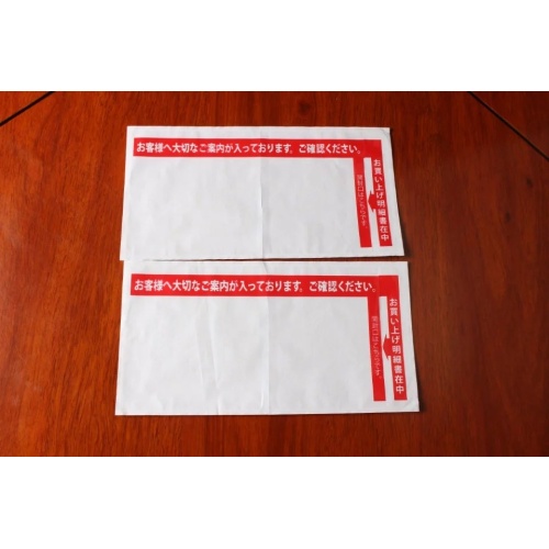 Pasadyang plastic packing list envelope