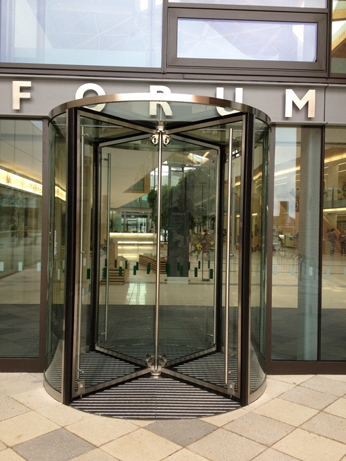 Four-wing Automatic Revolving Doors for Exeter Forum