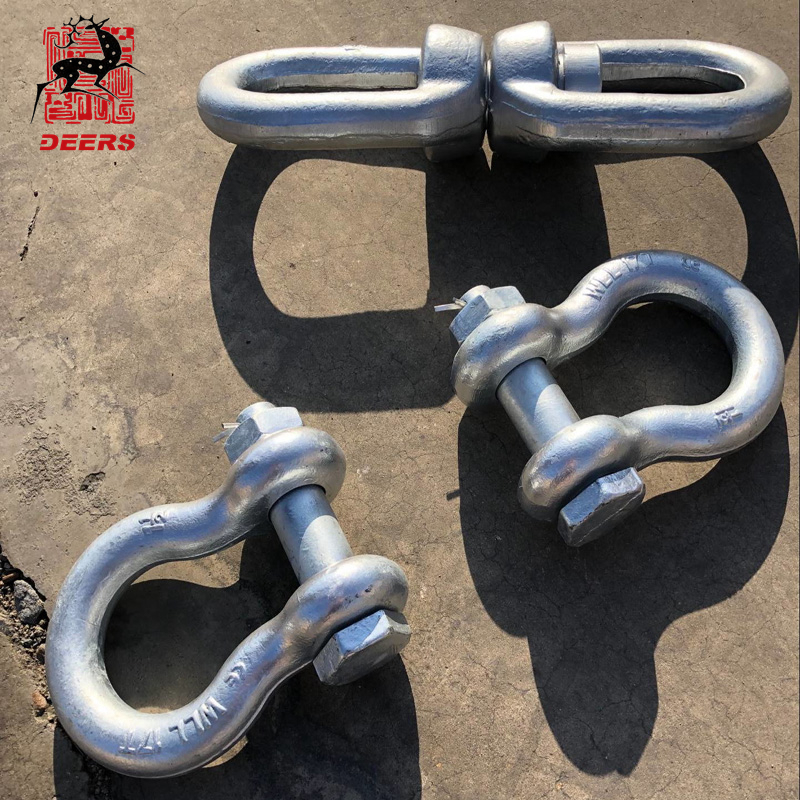 US Type Galvanized steel Marine Anchor Link Chain shackle