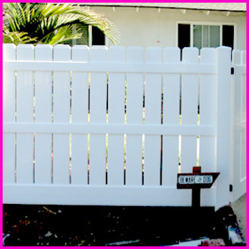 Free maintenance PVC garden fence