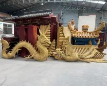 Dragon and phoenix sculpture art decorative items