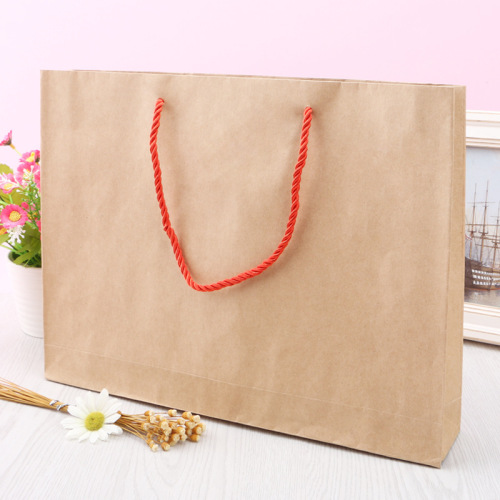 Recycled Brown Kraft Paper Custom Printed Paper Bag