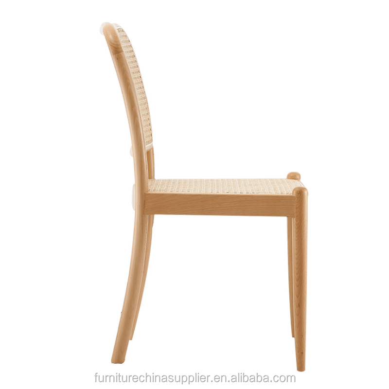 Hot Sale Restaurant Wood Chair Rattan Chair For Dining Room