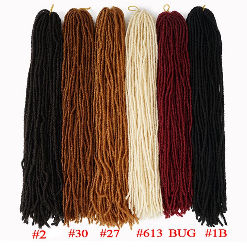 Soft Dreadlocks Crochet Sister Faux Locs Afro Sister Locks Crochet Braids Hair Synthetic Braiding Hair Extensions