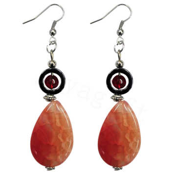 Natural Gemstone Agate Earring