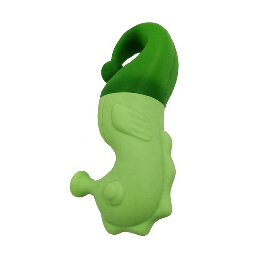 Benutzerdefinierte Seepferdchen-Form-Baby-Silikon-Bad-Spielzeug