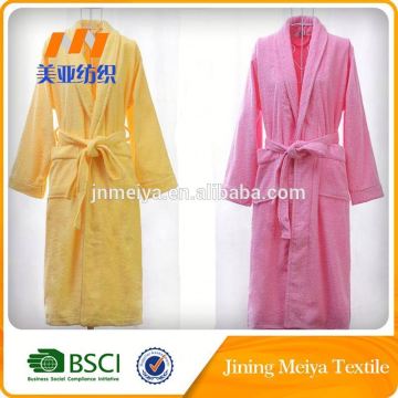 Luxury Velour Cotton Bathrobe With Embroidery Logo