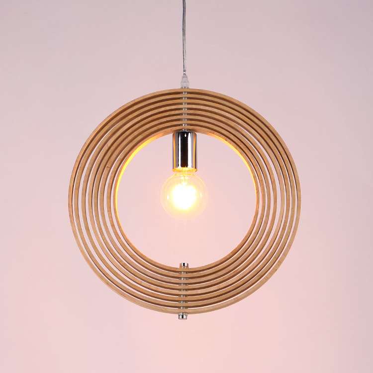 Small Desk Wooden Pendant LampofIndustrial Pendant Lighting