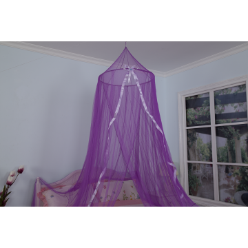 Purple Princess Mosquito Net Bed Canopy With Ribbon