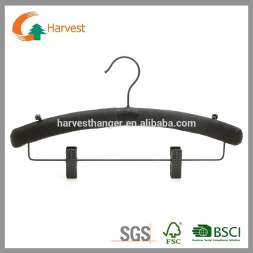 Satin hanger with clips