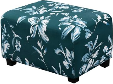 Fleece Printing Rectangle Stretch Ottoman Sofa Slipcovers