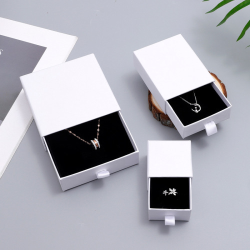 Boîte d&#39;emballage de bijoux de tiroir en carton de luxe
