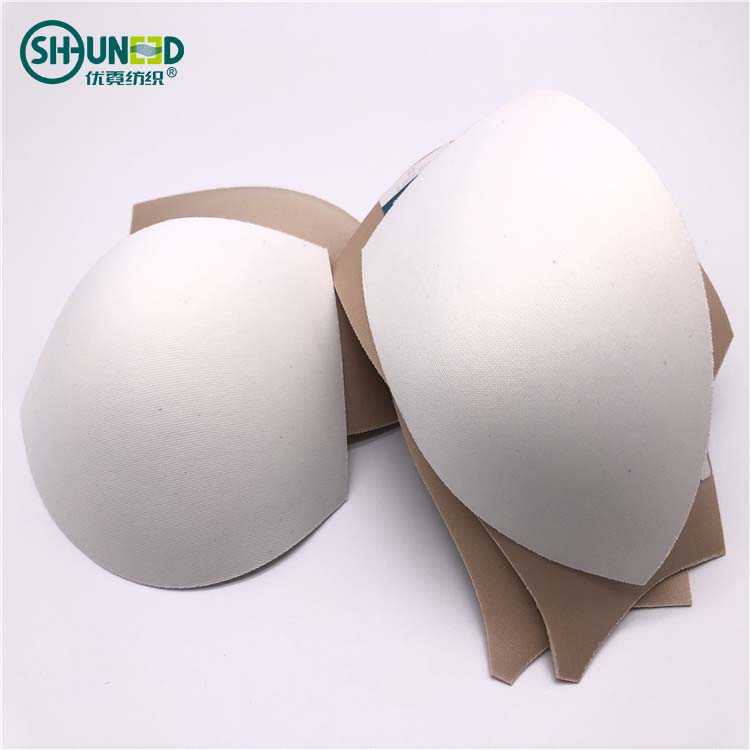 Fashion Ivory push up bra cup pad for women's underwear with customizable sizes