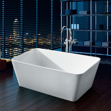 Vasca da bagno freestanding in acrilico bianco