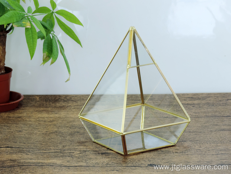 2017 New Arrival Home Decoration Geometric Glass Terrarium