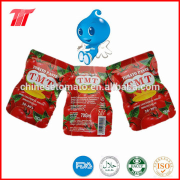 70g Wholesale Bags Tomato Sauce with Plum Tomato