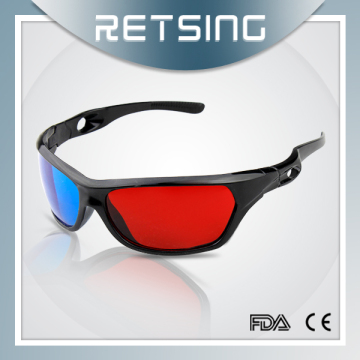 Plastic red blue 3d glasses pc games