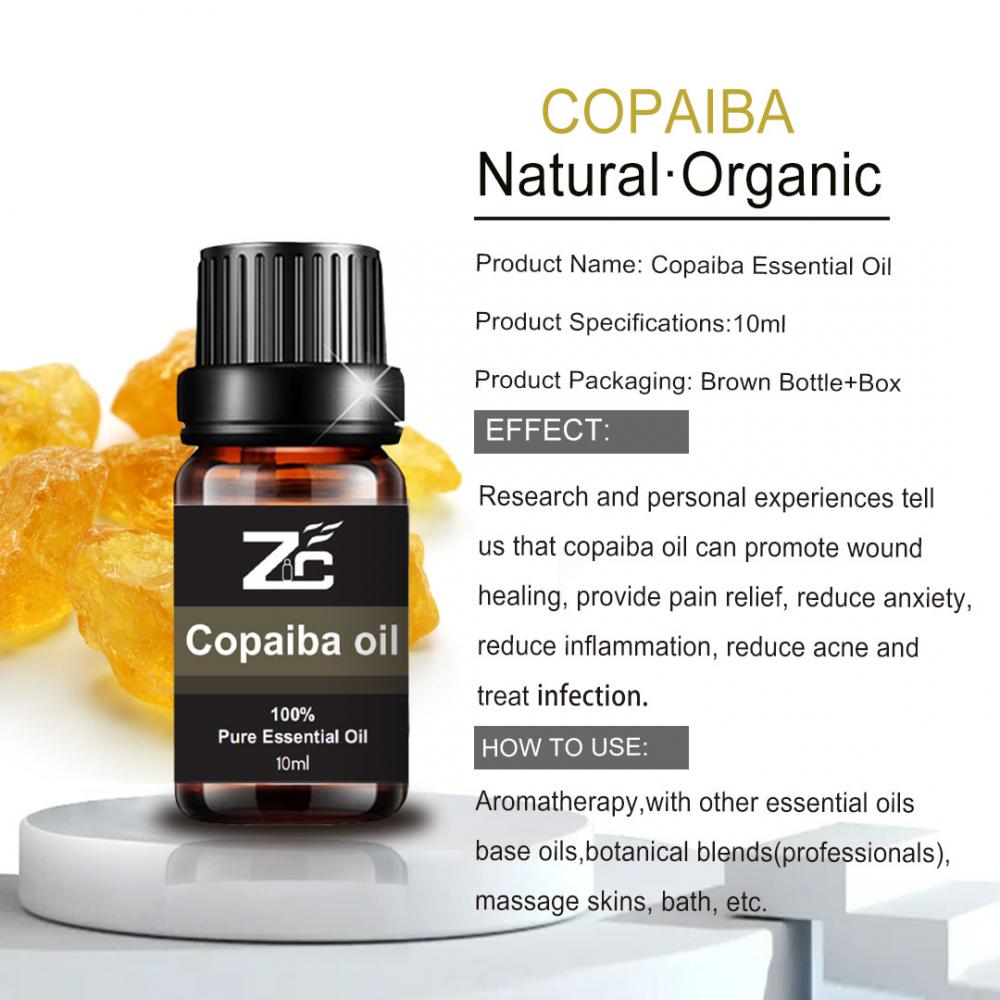 OEM Copaiba olejek eteryczny z prywatny etykieta prywatna