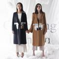 Professional draping style overcoat