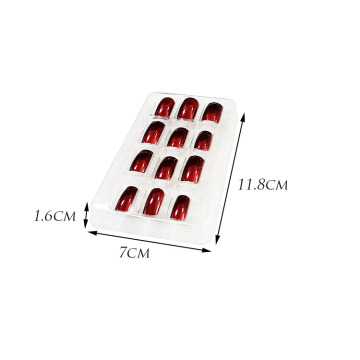 Transparante Plastic PVC False Nails Blister Tray Packaging