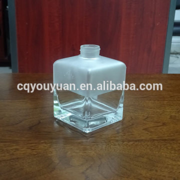 Square 250ML Diffuser Glass Bottle Frosted Glass Bottle Perfume