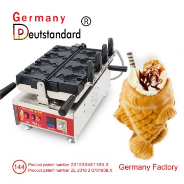 4pcs open mouth ice cream taiyaki machine