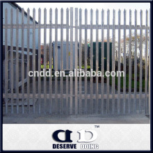 Steel palisade fence system