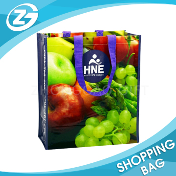 Reusable Supermarket Promotional Foldable Shopping Laminated PP Woven Bags