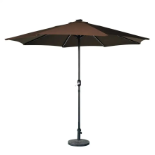 Custom Aluminum Solar-Powered Outdoor Patio Umbrella