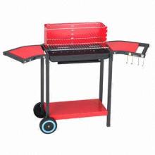 High Charcoal BBQ Grill with Extend Table