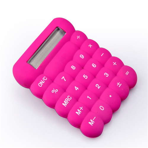 pocket size silicone calculator