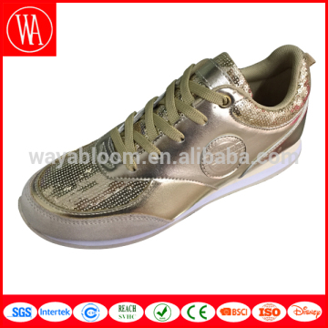 Ladies beautiful flat sequin casual shoes