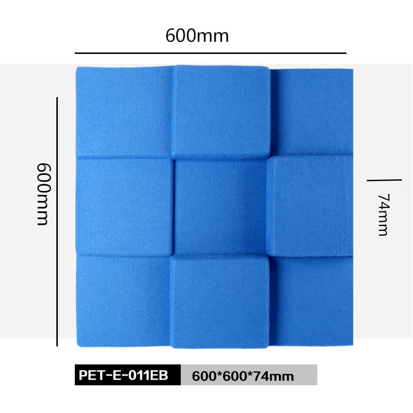 Wall 3D Board Wall Panel Covering 3D Polyester Fiber Acoustic Panel