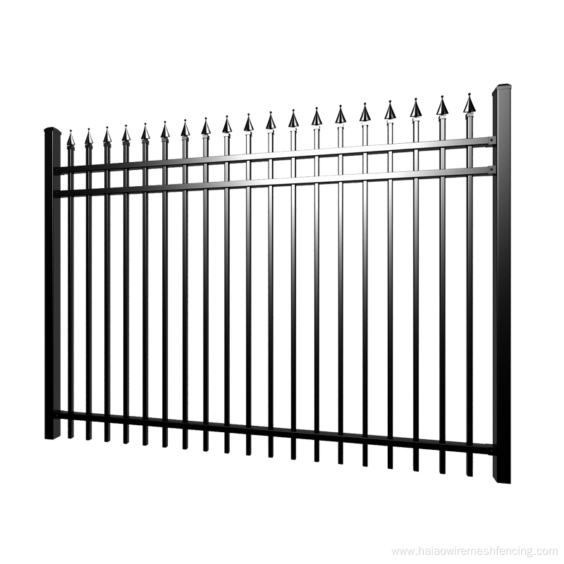 High quality ornaments wrought iron panel fence