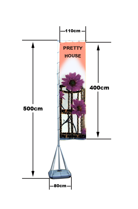 5 Meter Flag Banner Stand (BN-24)