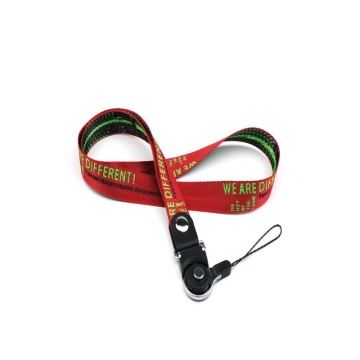 Lanyard kunci panjang promosi yang berbeda dengan pola logo