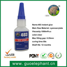 anoacrylate instant adhesive 403 with good quality, Anoacrylate Instant Adhesive 403, Low odor instant glue
