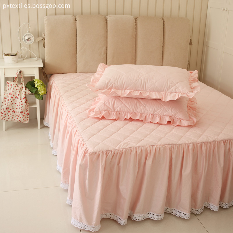  Navy Pink Bed Skirt