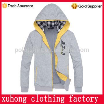 New design knitted solid color pullover hoodies zipper