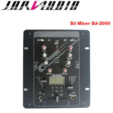 pro 2channel dj mixer with mp3 player