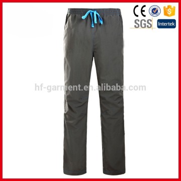 Comfortable men's sport casual pants breathable pants with elastic band waistband