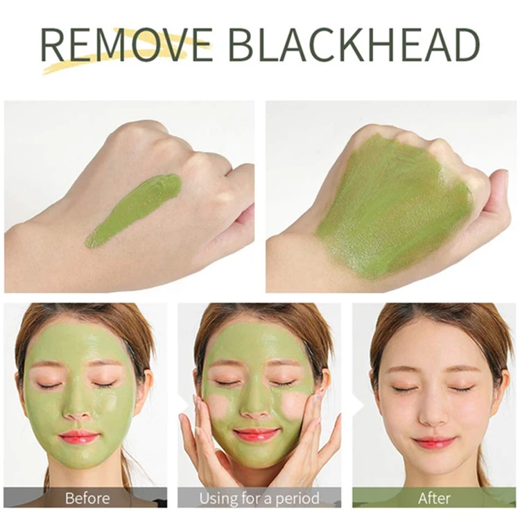 OEM Face Green Mud Mask Moisturizing Mild Deep Cleansing Smoothing Skin Mask