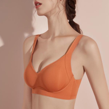 Soutien-gorge sans couture rembourré en tissu coupe libre