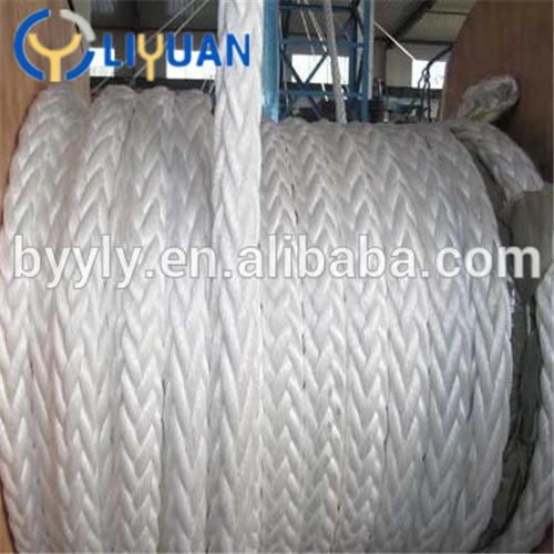 12 Strand Braided UHMWPE Mooring Rope Marine Rope Protected Eye Splice