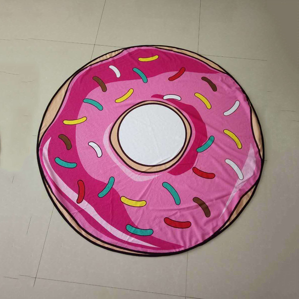 round donut beach towel