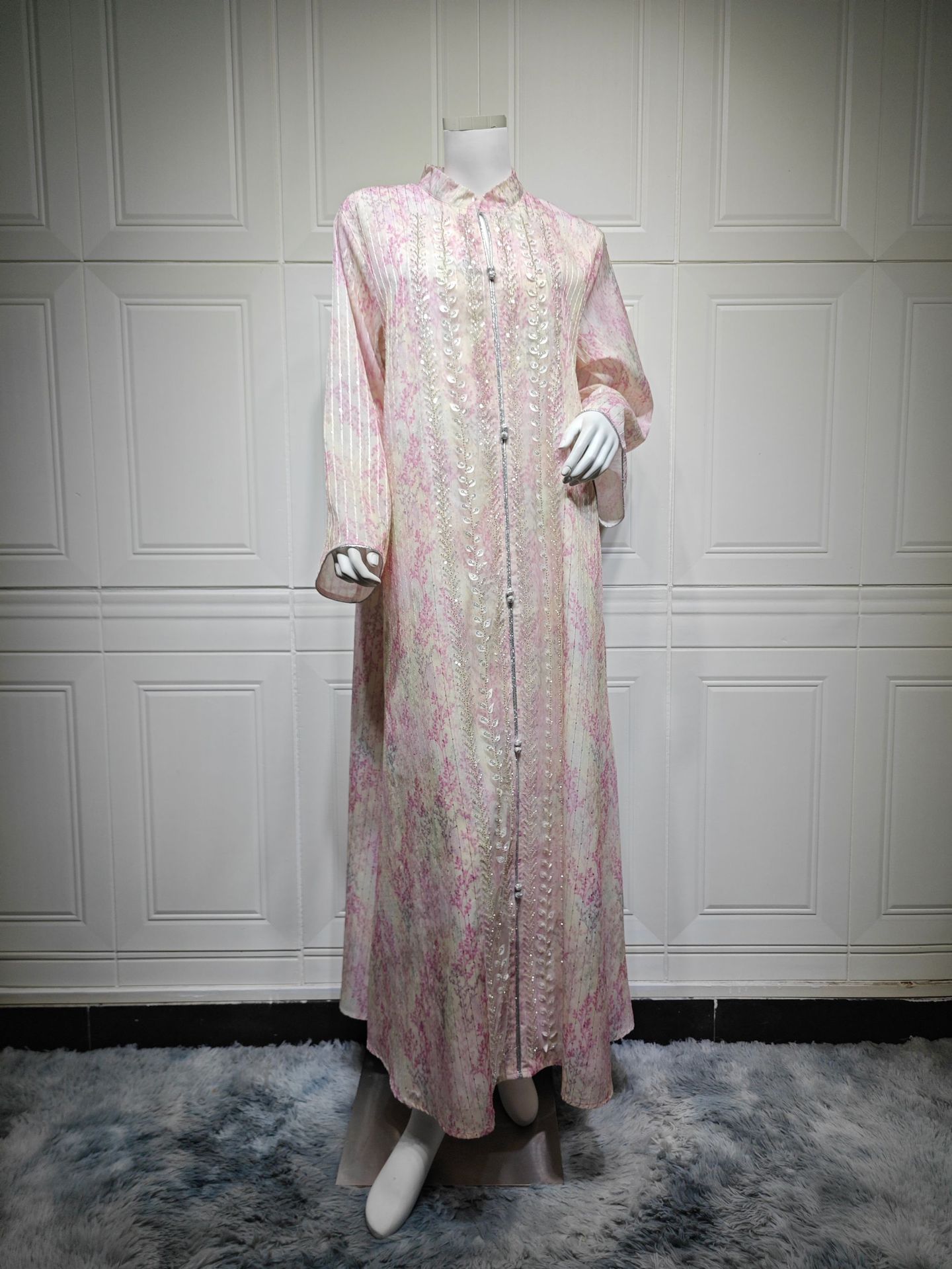 لباس مهمانی مد Abaya Jalabiya برای زنان مسلمان AB559 (7) Fashion Party Dress Abaya Jalabiya for Muslim Women AB559 (7)