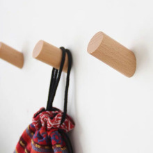 Nordic Beech heavy duty solid wood wall hook