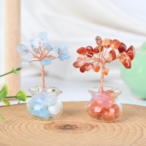 天然愈合石晶体芯片树