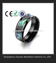 Tungsten ring with shell inlay,fashionable wedding ring