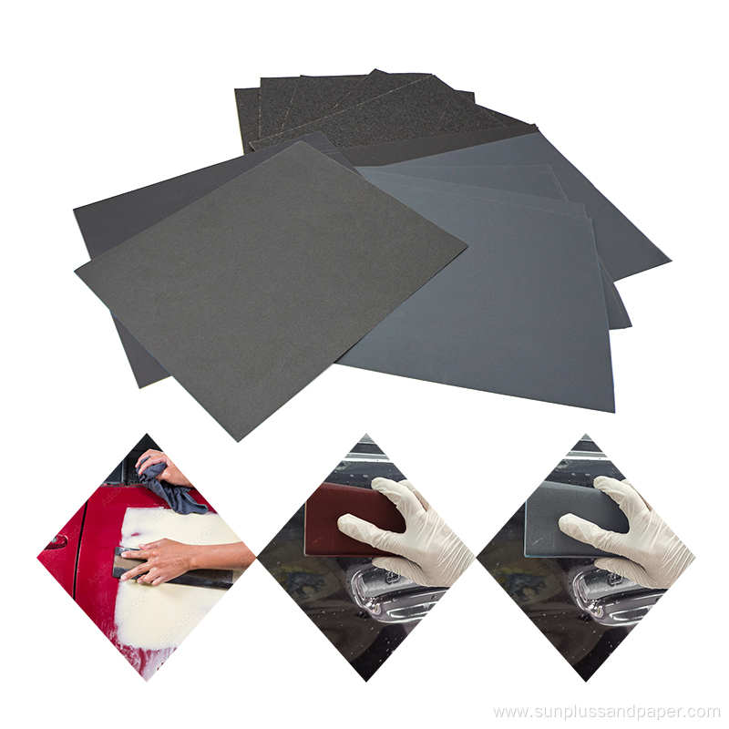 Wet Dry Automotive Sandpaper Sheet Silicon Carbide Abrasives